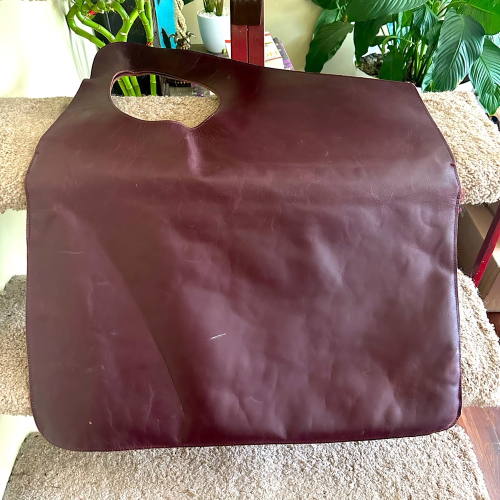 Customer Made Large Convertible Leather Tote.